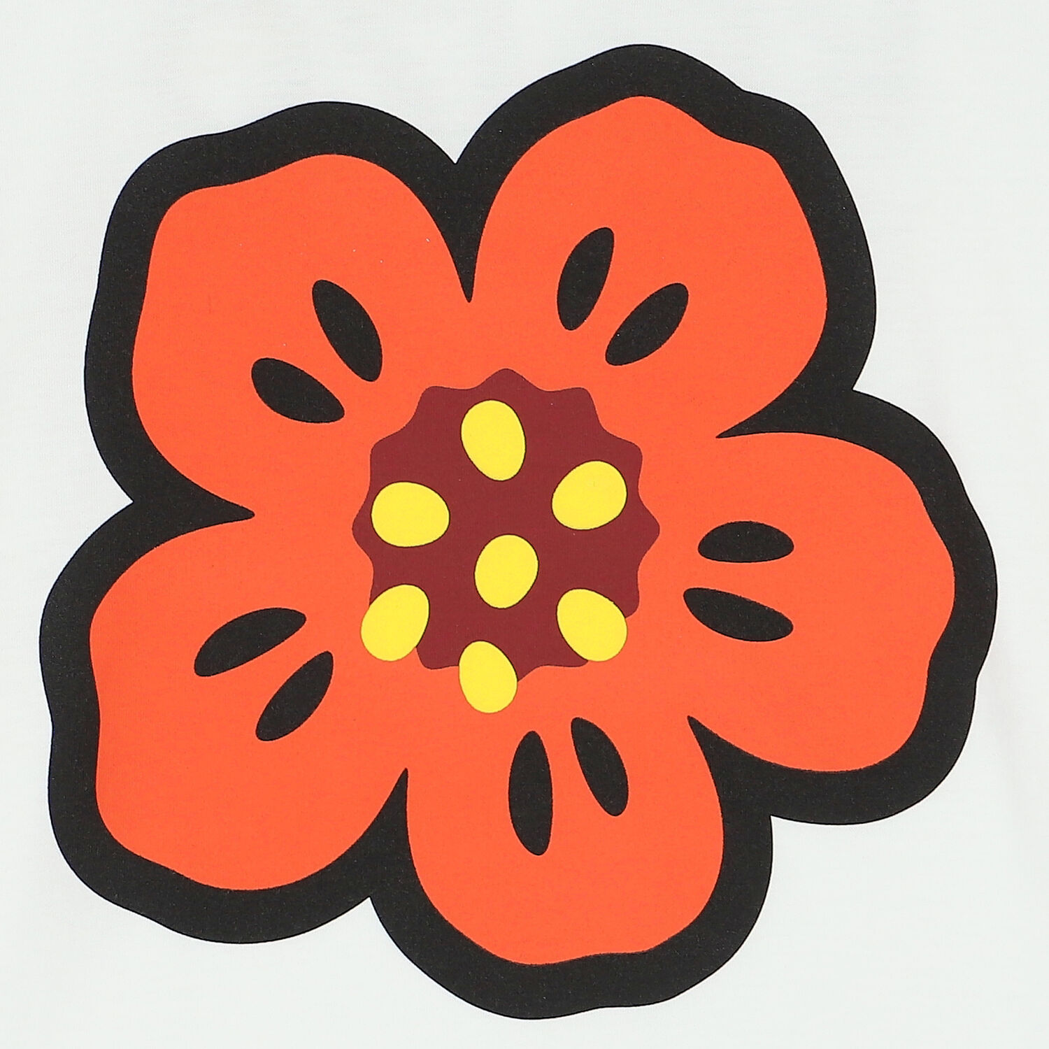 Girls White Boke Flower T-Shirt, 1, hi-res